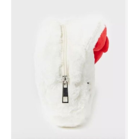 Hello Kitty Plush Cosmetic Bag With Zipper Closure - Picture 2 of 5